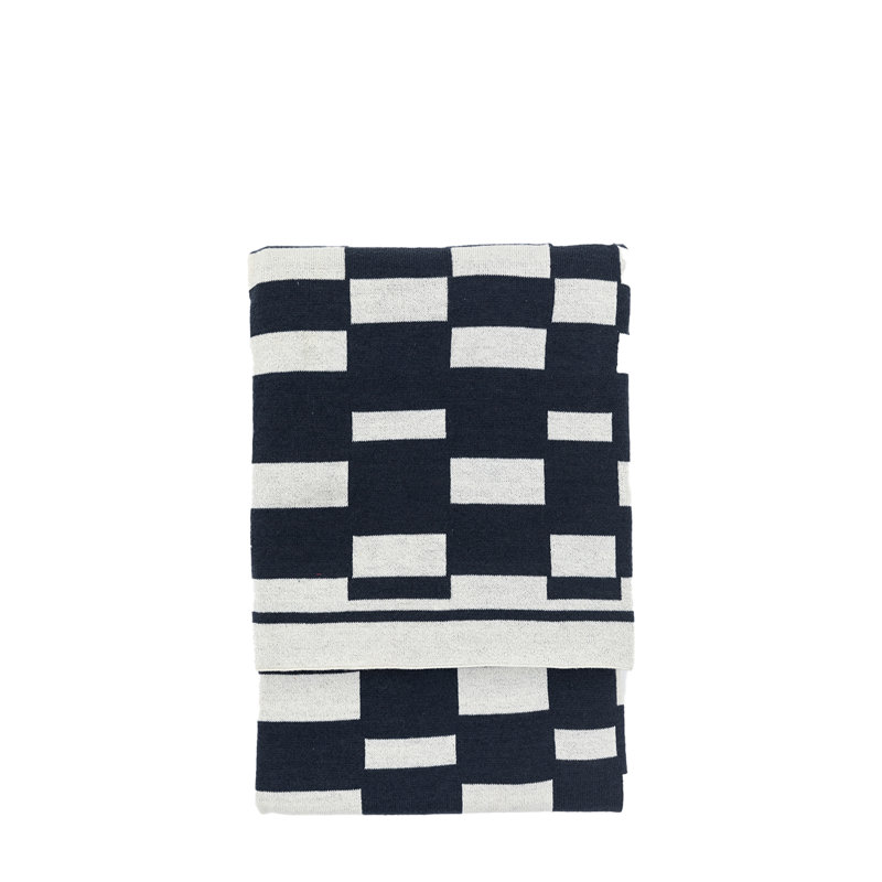 Lohko Knitted Throw , Ink