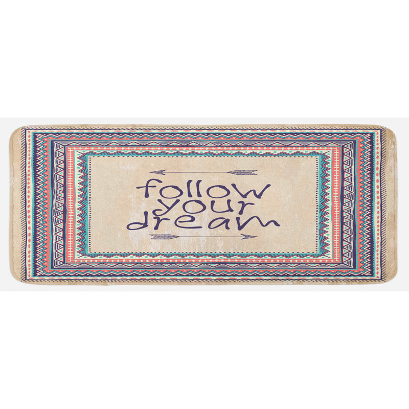 Rustic Polyester Kitchen Mat