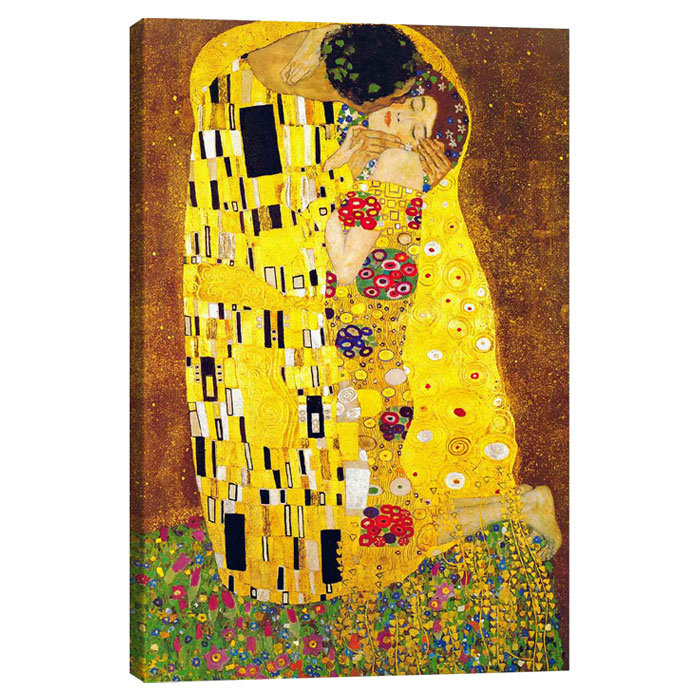 The Kiss Fine-Art Giclee Canvas Print Wall Art
