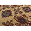 Tapis décoratif en laine ronde beige/rouge de conception unique 6 pi 8 po x 6 pi 6 po Kazak noué à la main