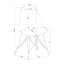 Ensemble de 2 chaises d'appoint en polypropylène