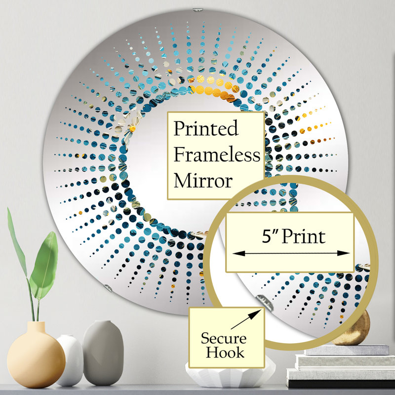 Anguri Circle Mirror, 23.6" x 23.6"