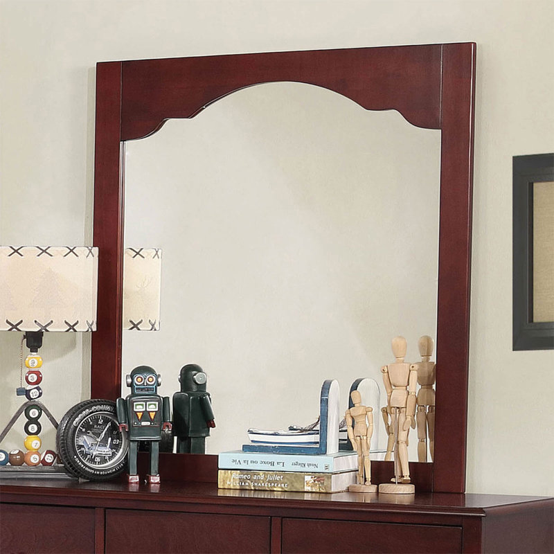 Miroir de commode Chauncy, Cerisier