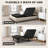 Boltz Adjustable Bed Frame with 5-Part Design & Corded Remote Control-674648278
