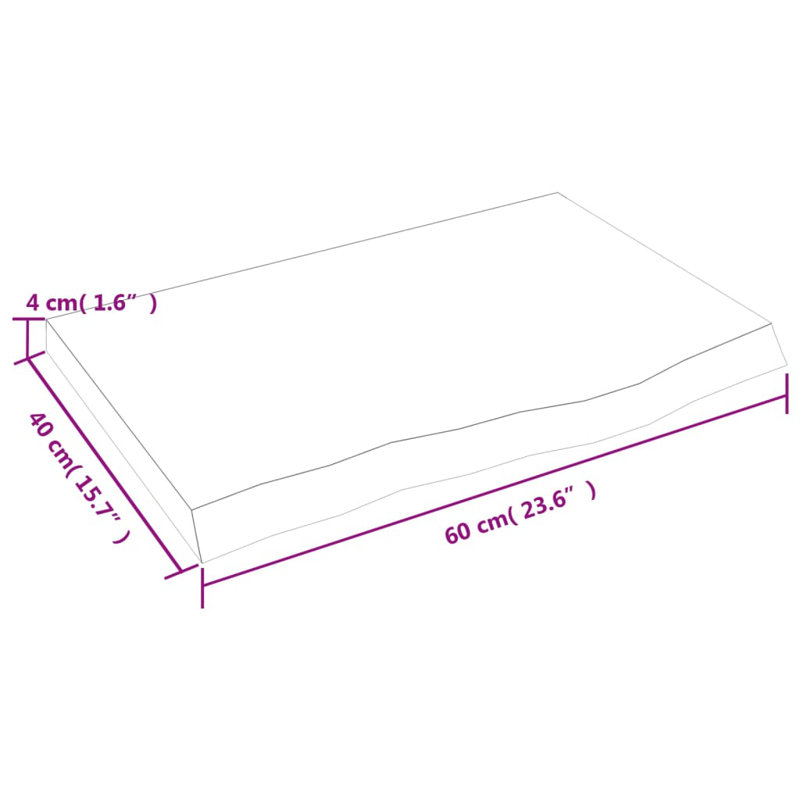 Harvans Oak Floating Shelf, 1.6" H x 23.6" W x 15.7" D
