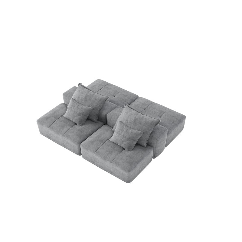 Canapé modulaire surdimensionné Modern, Gris