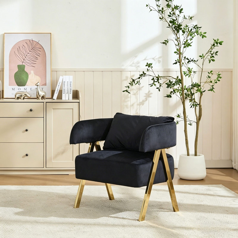 Fauteuil d'appoint Modern, Noir
