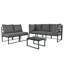 4-Piece Garden Furniture Set,Lounge Set With Canopy