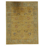 Wool Oriental Area Rug in Yellow