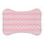Tapis d'alimentation rose en forme d'os rose - 1 pièce