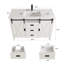 Meuble-lavabo 47 po avec 3 tiroirs et portes, blanc-1181888387
