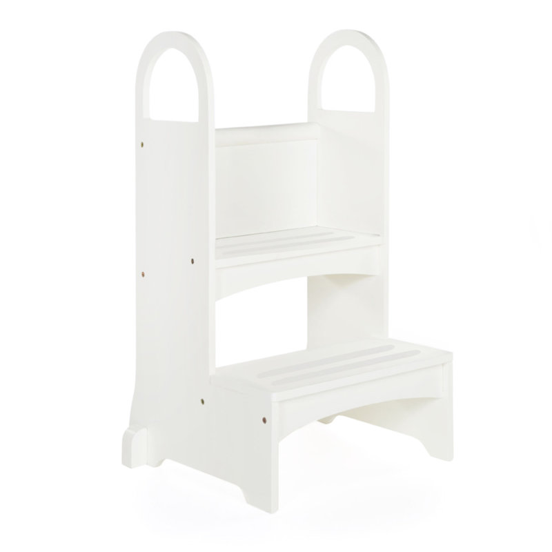 Escabeau domestique, Blanc