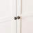 Cabinet 61" White Metal Kitchen Pantry Adjustable Storage With 4 Shelves (110Lb Capacity), Heavy Duty Freestanding Pantry Organizer