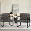 Geraldina Faux Leather Armchair-1677772167