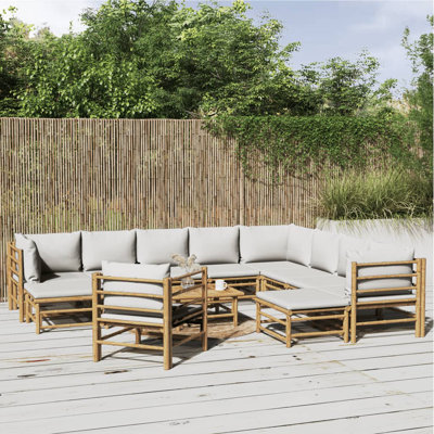 Ensemble de conversation pour 10 personnes avec coussins Engelhard