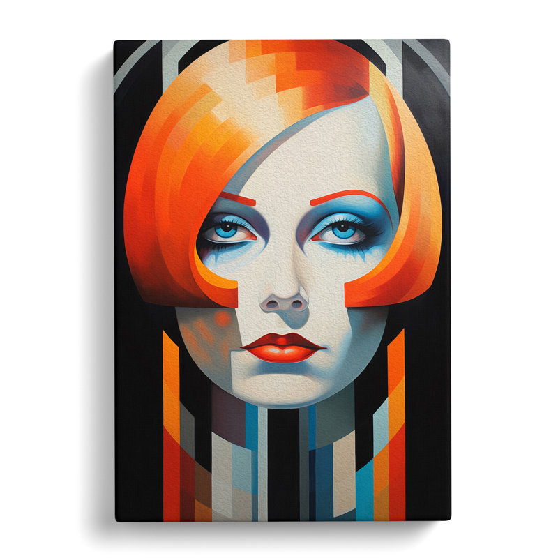 Greta Garbo Constructivism - Wrapped Canvas, 60cm H x 40cm W x 3cm D