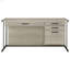 Bureau luge blanc et gris anthracite