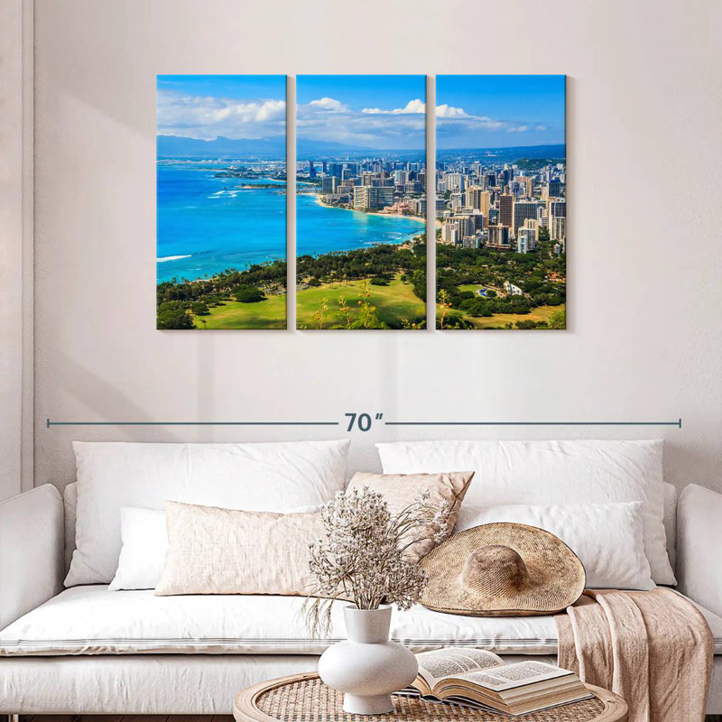 Rorry Honolulu Hotels, 28" H x 45" W