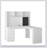 L Shaped Desk with outlet, Computer Desk with Drawers, Bookshelf & Hutch-951573768