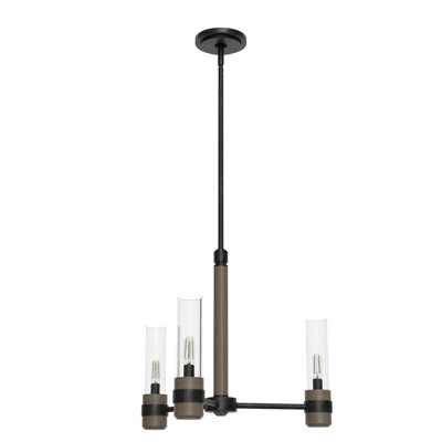 Hunter River Mill 3 Light Chandelier Ceiling Light Fixture