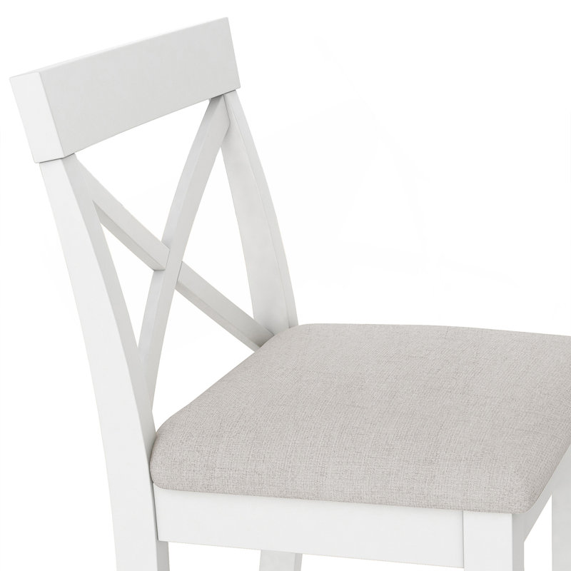 Ensemble de coin-repas 48 po avec 2 chaises pour petits espaces 48 po, Brun