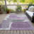 Machine Washable Indoor/Outdoor Xhevrie Purple Rug-112122706