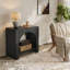 Table de chevet en noir-1075013691