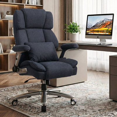 Heavy Duty Office Chair 750 lbs Capacity, Big and Tall Executive Chair with 3D Kneading Massage, Ergonomic High Back Desk Chair, Adjustable 4D Armrests