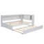 Lit de jour avec tablettes de rangement, USB, DEL et lit gigogne-1601687108