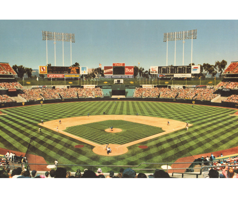 Oakland Coliseum, 12" H x 18" W