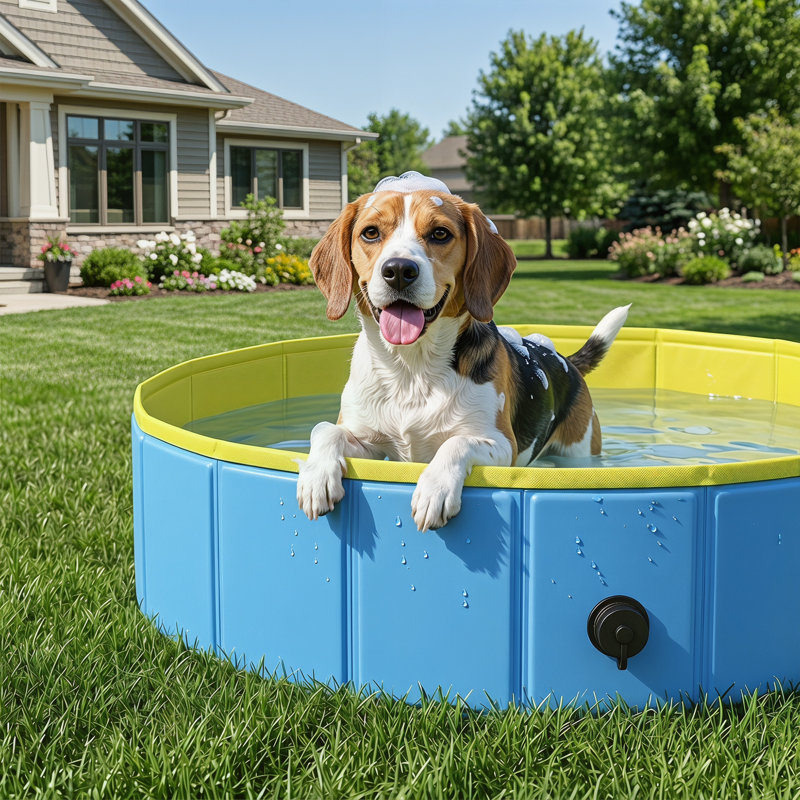 30cm H x 100cm W x 100cm D Dog Pool