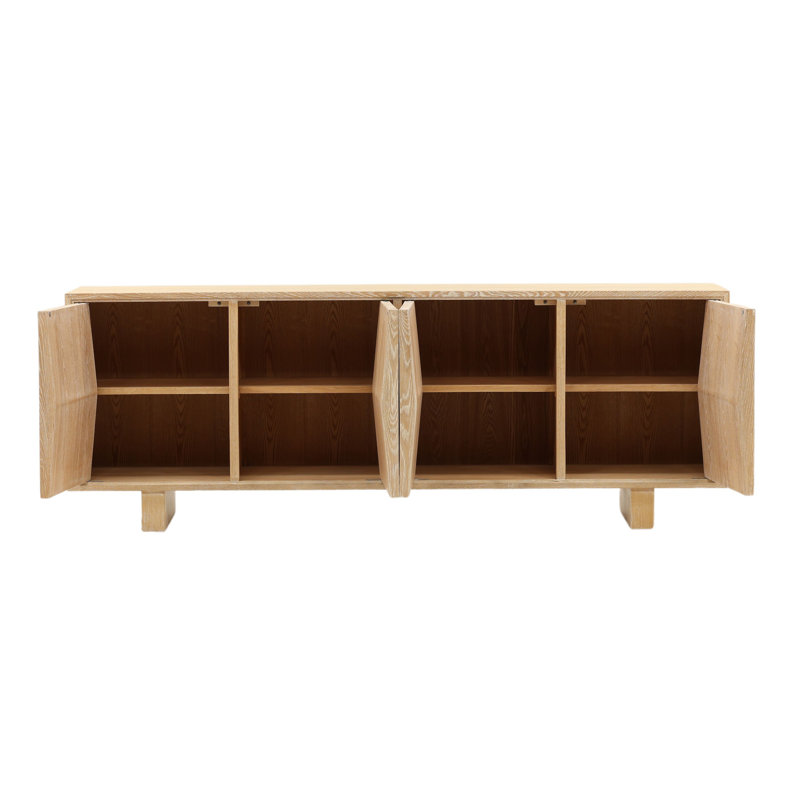 Ximena 87" Wide Sideboard, Light Natural