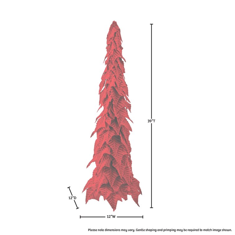 White Velvet Cone Christmas Trees White and Red Tree Velvet Cone Tree 