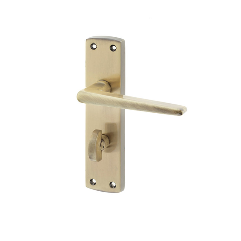 Bray Bathroom Door Handle, Antique Bronze