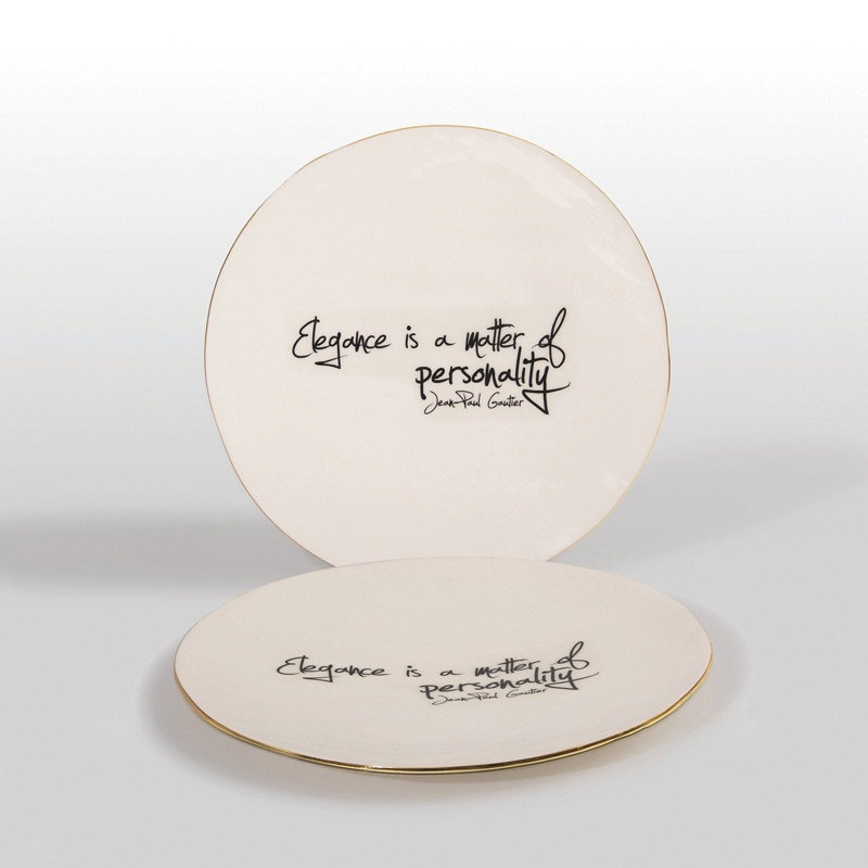 Large Platter With Quote