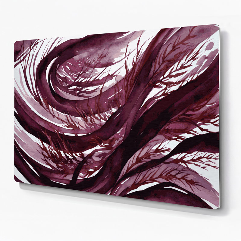 Art mural en métal légumes rouge Dulse, H 11 po x l 14 po