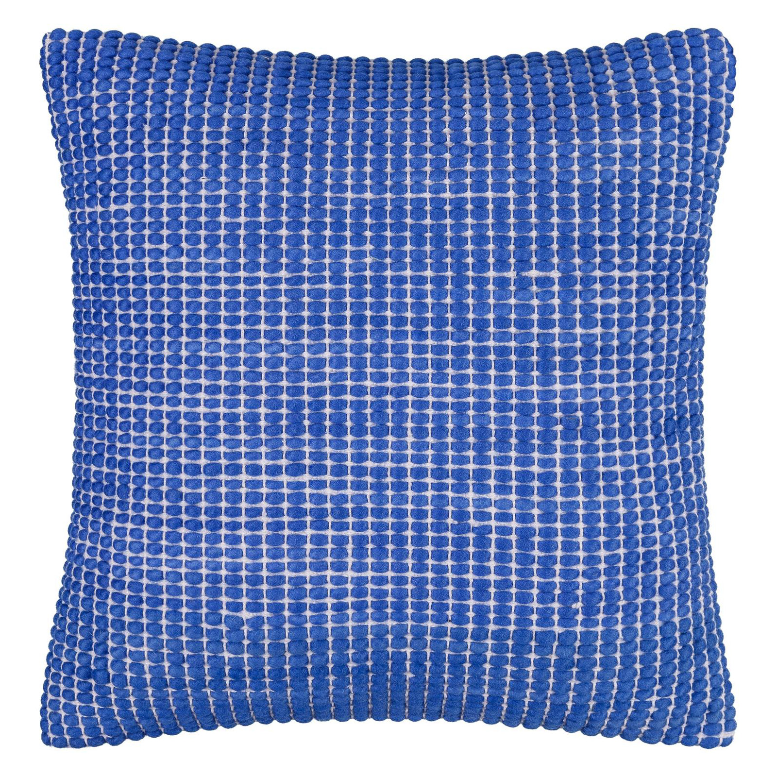 Waverly Wool Throw Pillow, Pillow Cover Only - No Insert, Blue, 18" x 18"