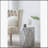 Exquisite Hexagon Garden Stool with Capiz Inlay and Diamond Design, a Stylish and Functional Accent Piece
