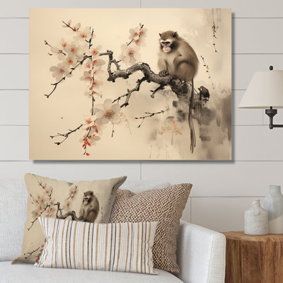 Lynnix Asian Art Monkey I, reproduction d'art sur toile