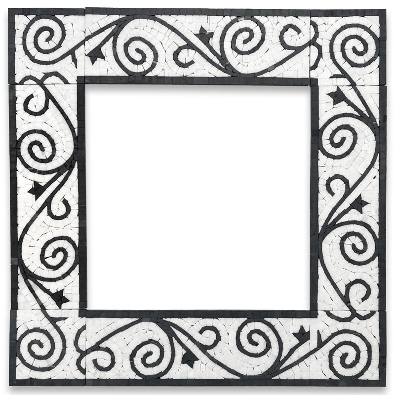 Carrelage mural en mosaïque 4 po x 12 po, Blanc / brun