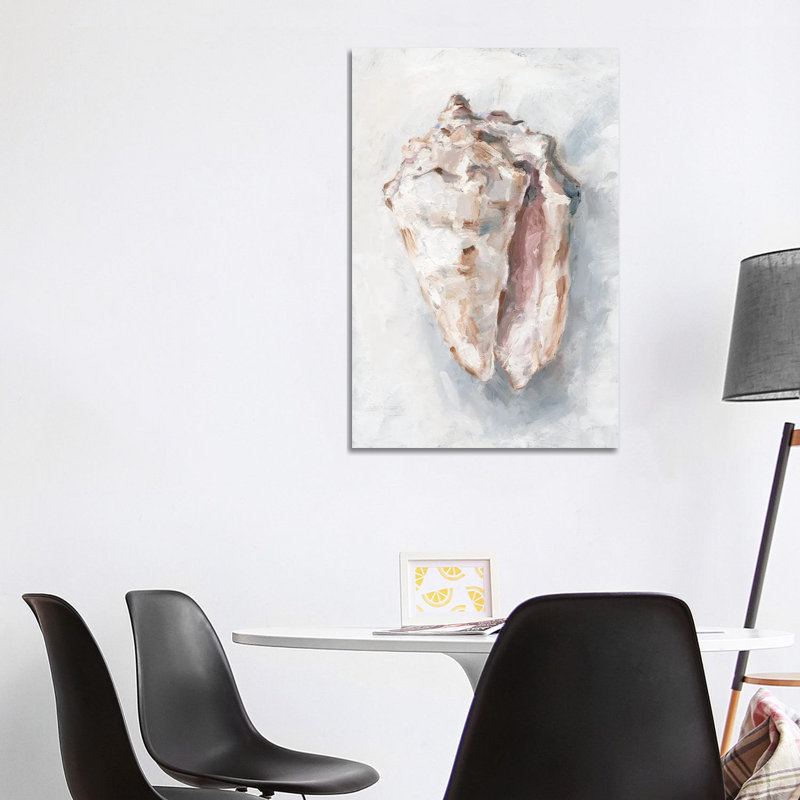 White Shell Study II by Ethan Harper - Wrapped Canvas Painting, 101.6 cm H x 66.04 cm W