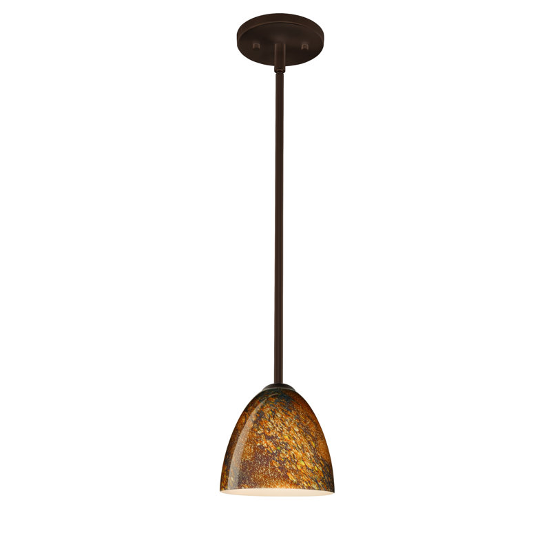 Vila 1 - Light Single Pendant, Bronze, Marble Grigio, LED