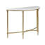 Ensemble de table de salon en marbre 3 pièces avec console, table basse et table de bout