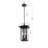 Abby 9 Inch Outdoor Pendant in Black