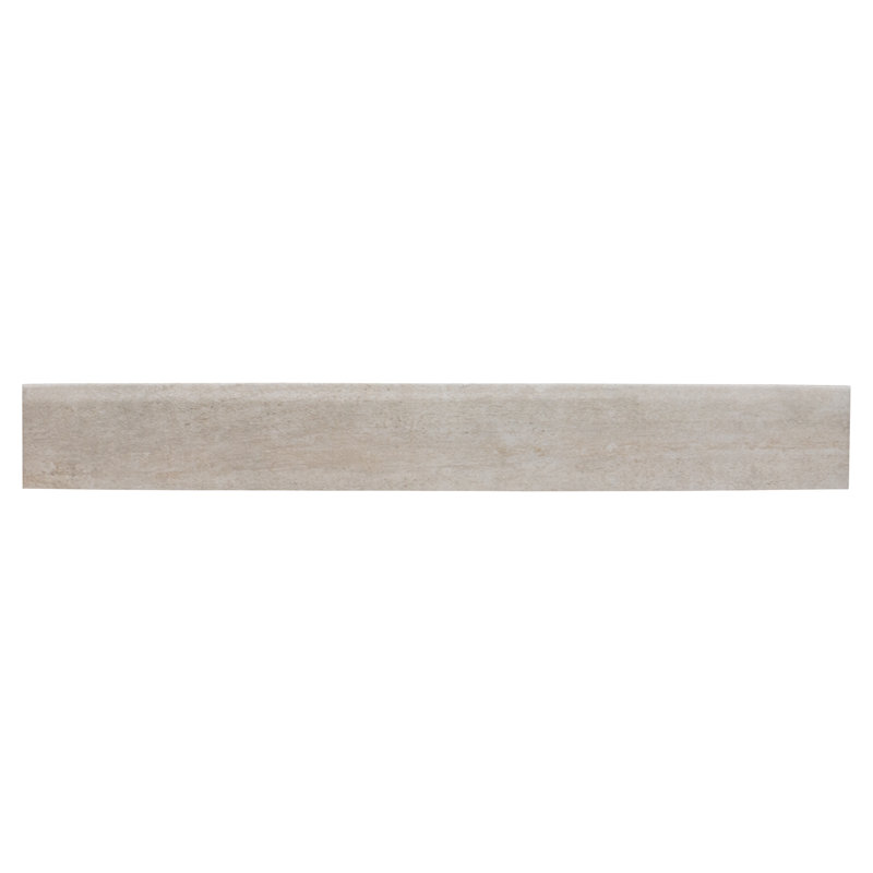 24'' L x 3'' W Porcelain Bullnose Tile Trim, Avorio