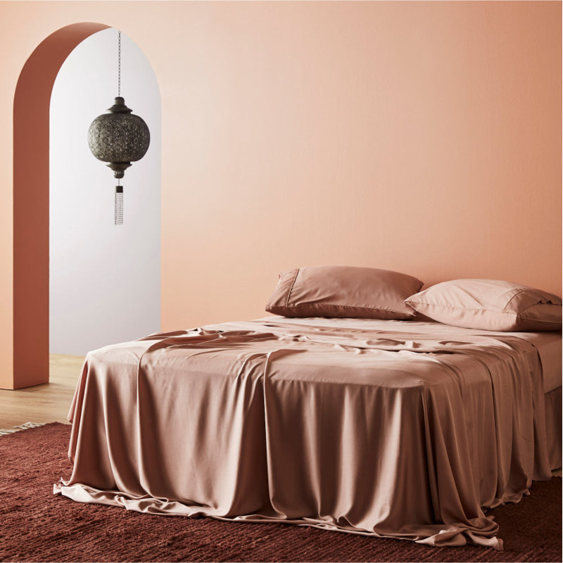 Signature Sateen Sheet Set, Almond, King Sheet Set with 3 Additional Pieces