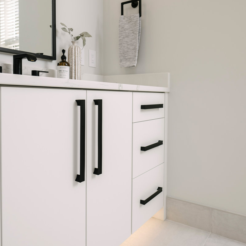 Avenue Collection Appliance Pull - Cabinet Pull - Contemporary Hardware for Drawers & Cabinets, Matte Black, 12"