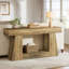 Console étroite en bois manufacturé avec tablettes-1624282346