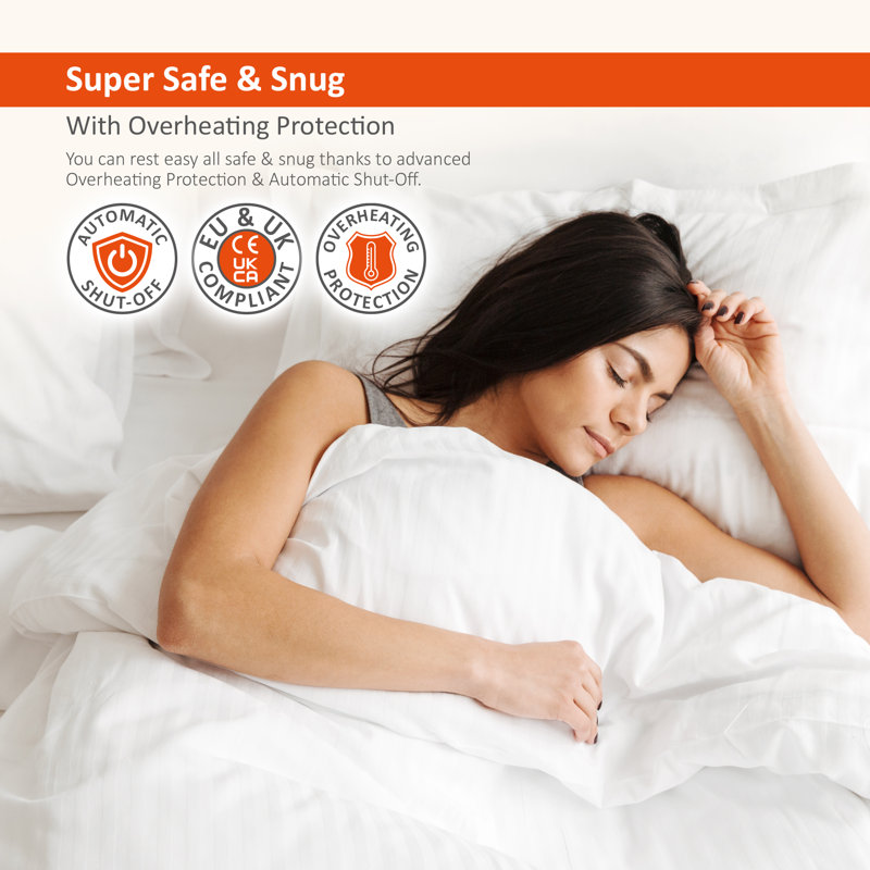 Warmer Tie-Down Electric Heated Blanket, W60 x L120cm