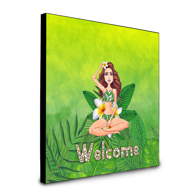 Panneau mural d’art "welcome bougon" tapis bikini summer Freret